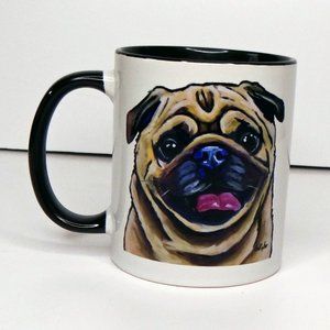 Pug Breed Specific Ceramic Dog Lover Mug / Pet/ Coffee/ Tea NEW NWT